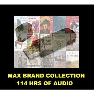 MAX BRAND Audio Books,16 Unabridged MP3 Audiobooks, USB Flash Drive